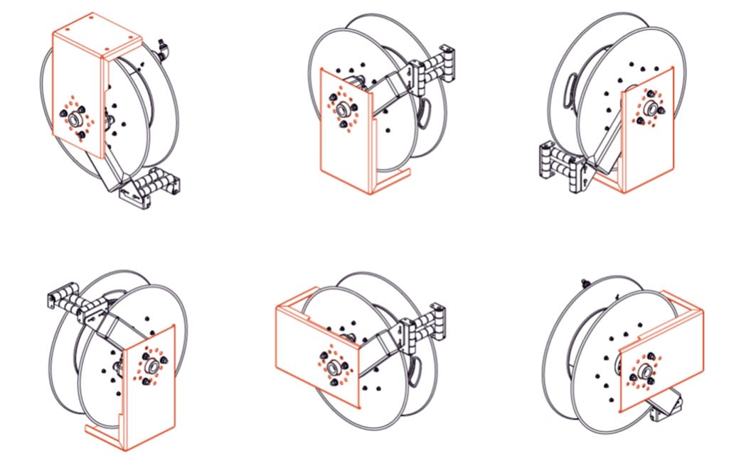 Cable Equipements - Bride fixe pour fixation au mur, au sol ou au plafond gamme YS600