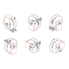 Cable Equipements - Bride fixe pour fixation au mur, au sol ou au plafond gamme YS600