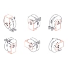 Cable Equipements - Bride fixe pour fixation au mur, au sol ou au plafond gamme YS600
