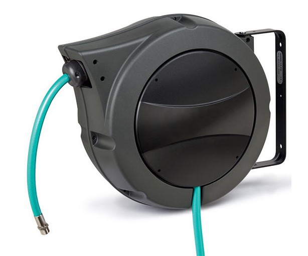 Cable Equipements - Enrouleur auto. YP321-FOOD - 12m tuyau PVC jaune Ø int 12,5mm (1/2") -