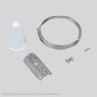 Planlicht - LKM 3~suspension par câble 2000mm pour crochets de plafond avec patère blanc