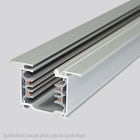 Planlicht - LKM non-dim 3~rail encastré 2000mm aluminium anodisé LxlxH : 2000x53x33mm