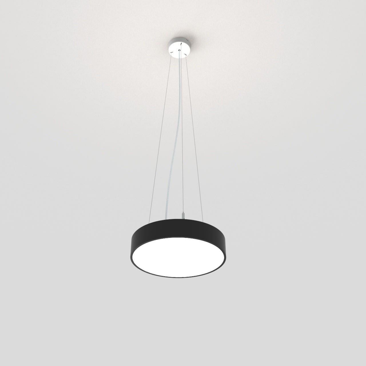 Planlicht - ophelia susp. centrale 'Z' di-id noir 330mm LED HCL 2700 - 6500K 22W 2020lm DALI