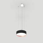 Planlicht - odelia susp. cuivre/noir sat. 330mm LED VO 3000K 18,5W 1334lm CRI90