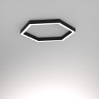 Planlicht - pure3 HEXAGON en saillie noir sat. LED HO 4000K 89W 9948lm CRI90