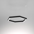 Planlicht - pure3 HEXAGON susp. noir prism. LED HO 3000K 89W 10362lm¹ CRI90