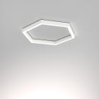 Planlicht - p.forty HEXAGON en saillie blanc sat. LED HO 3000K 72.2W 8262lm DALI CRI90