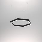 Planlicht - p.forty HEXAGON susp. noir di/id prism. LED HO 4000K 130.9W 19236lm¹ DALI CRI90