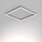 Planlicht - p.forty SQUARE en saillie argent prism. LED HO 3000K 92W 11016lm¹ DALI CRI90