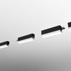 Planlicht - p.thirty saillie segm. lin. noir U 15mm LED LO 2700K 45W 3658lm CRI90 3696mm