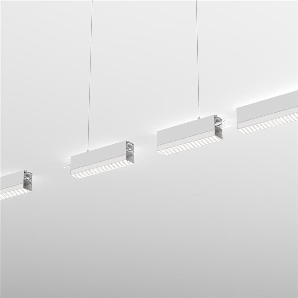 Planlicht - p.thirty susp. seg. lin. blanc U 15mm JB LED HO 2700K 18W 1041lm DALI CRI90 992m