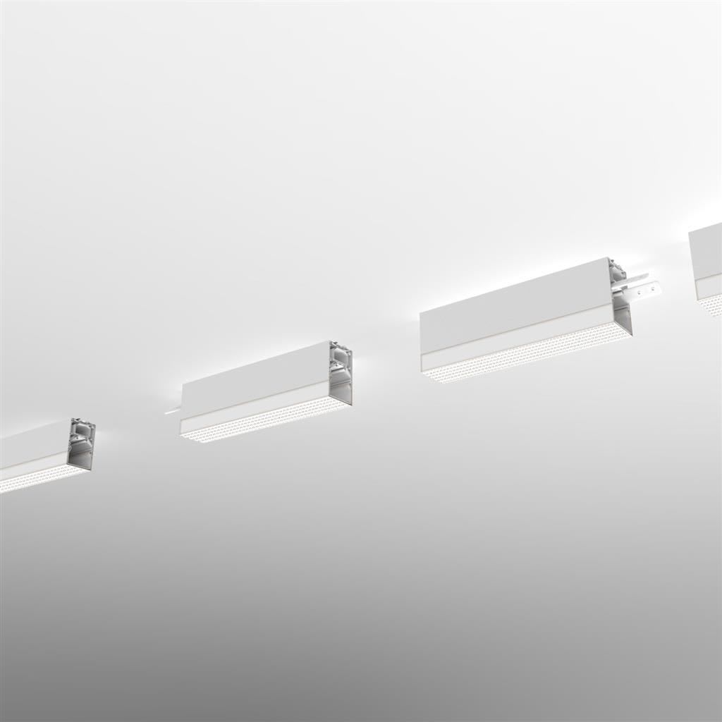 Planlicht - p.thirty Wand Seg. lin. d-id weiB U 15mm JB LED HO 4000K 258W 25556lm DALI CRI90