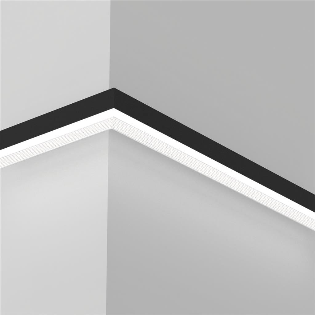 Planlicht - p.thirty Wand L-Seg. hor. d-id schwarz U 15mm JB LED LO 4000K 34W 2970lm DALI CR