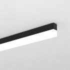 Planlicht - p.thirty en saillie noir IP44 U 34mm LED HO 3000K 25W 2395lm CRI90 1457mm