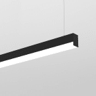 Planlicht - p.thirty suspension noir di/id U 15mm LED HO 4000K 91W 10311lm CRI90 2899mm