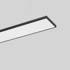 Planlicht - p.bright susp. lin. noir 1418mm prism. LED LO 3000K 21W 2741lm CRI90