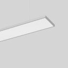 Planlicht - p.bright susp. lin. argent di/id 1418mm prism. LED HO 4000K 52W 7447lm CRI90