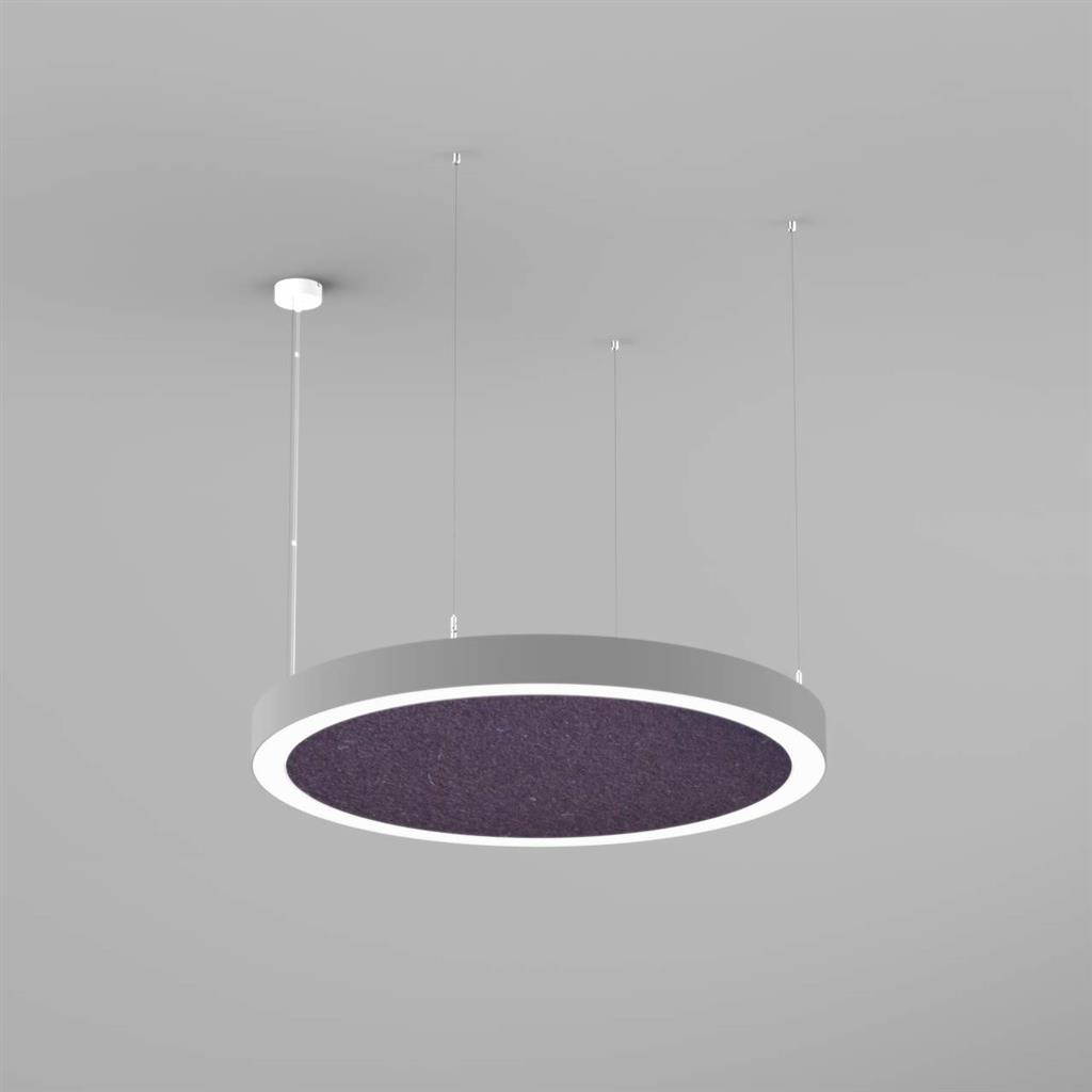 Planlicht - sinus.quiet suspension di-id argent LED HO 3000K 158W 21377lm DALI