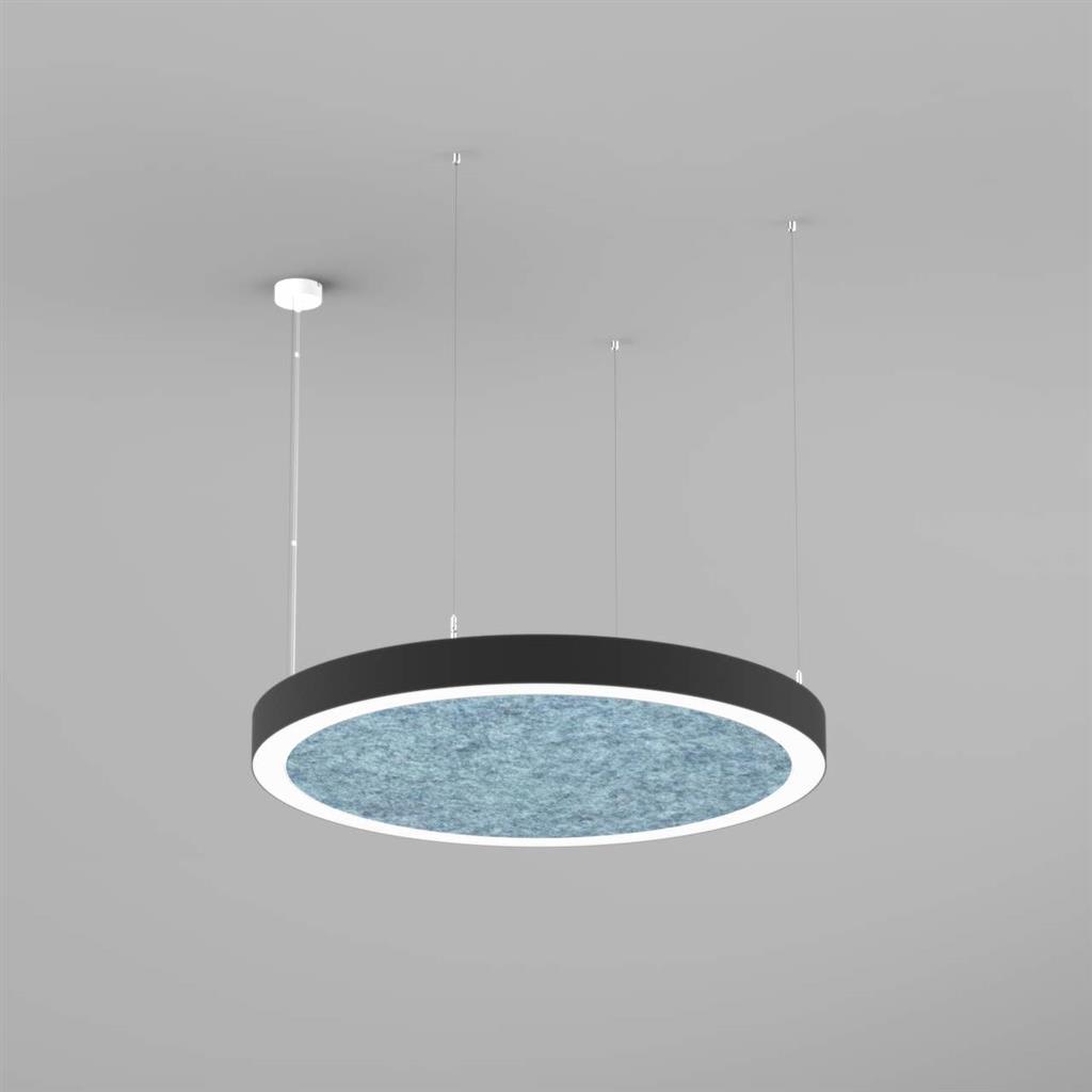 Planlicht - sinus.quiet suspension noir LED HO 4000K 79W 8718lm DALI