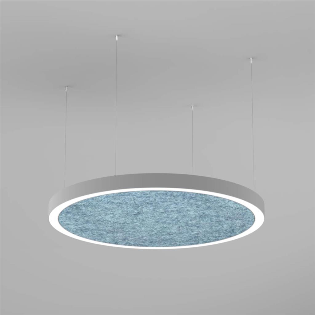 Planlicht - sinus.quiet suspension di-id argent LED LO 3000K 116W 15678lm