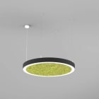 Planlicht - sinus.quiet susp. noir sat. 1174mm LED HO 3000K 81W 8184lm CRI90