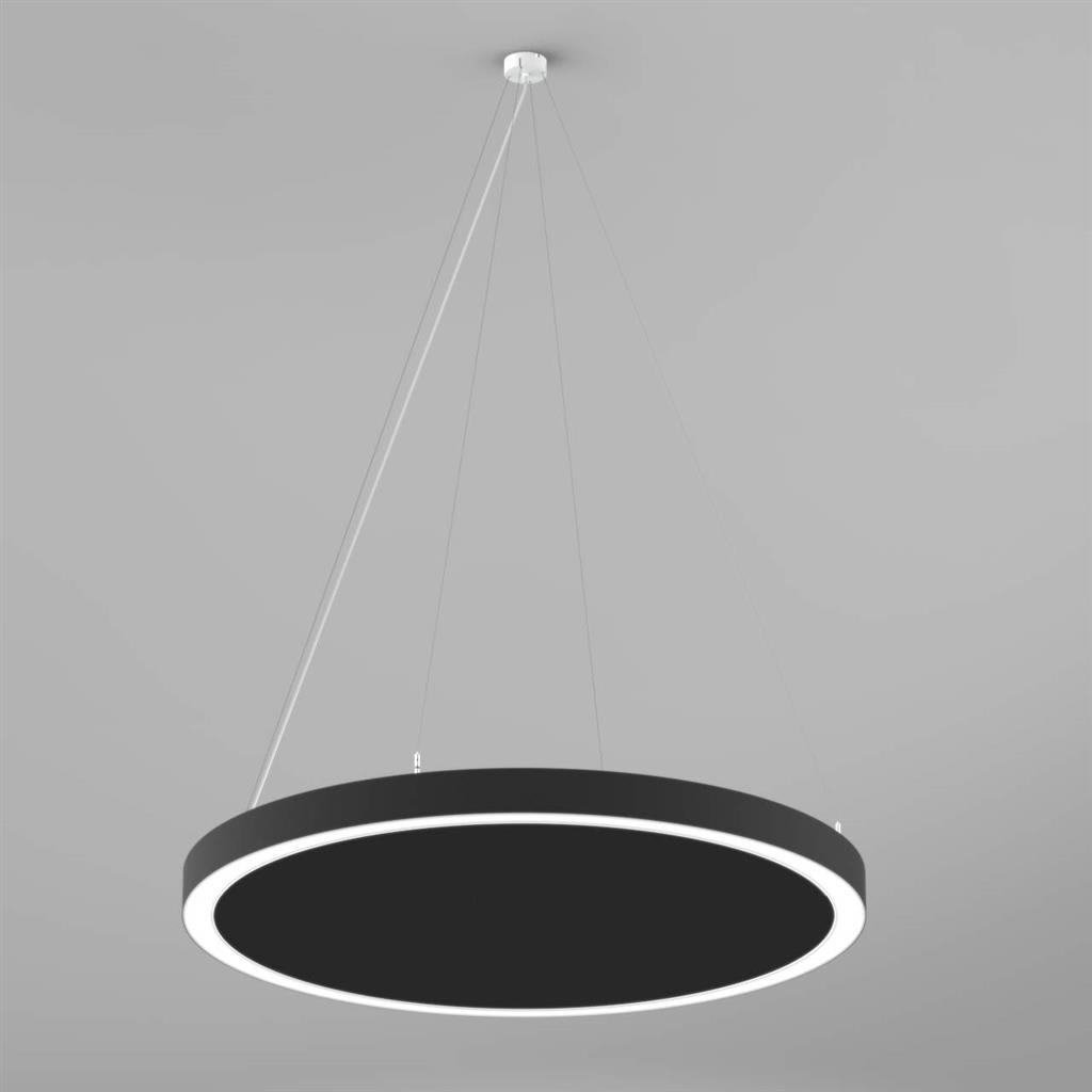 Planlicht - sinus.quiet suspension centrale noir LED HO 4000K 105W 11624lm DALI