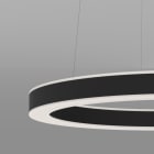 Planlicht - halo susp. centrale 'Z' di/id noir 1360mm LED LO 4000K 91W 6048lm CRI90