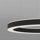 Planlicht - halo susp. centrale 'Z' di/id noir 1360mm LED LO 3000K 91W 5816lm CRI90