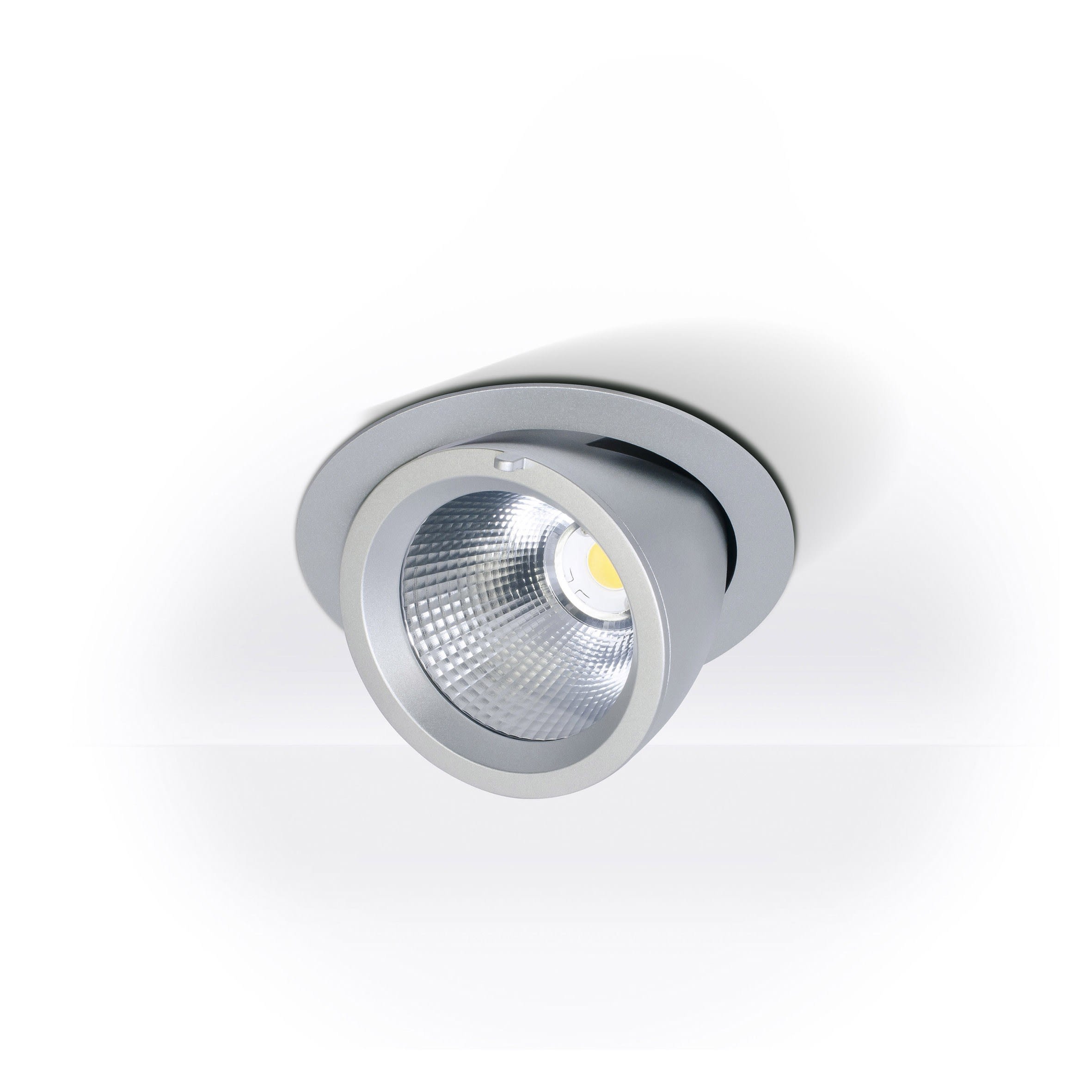 Planlicht - taurus encastré pivotant argent 162mm LED HO 3000K 23W 2770lm 60° CRI80