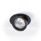 Planlicht - taurus M encastré pivotant noir 188mm LED HO 3500K 23W 3034lm 60° CRI90