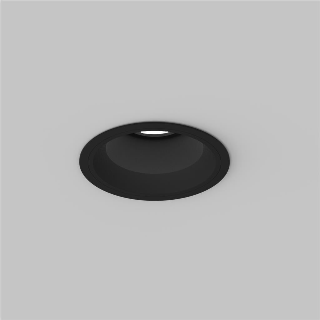 Planlicht - cosmo L round encastre noir 160 mm LED HO 4000K 28W 1986lm 60 DALI