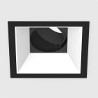 Planlicht - diva M square encastre noir 107x107mm LED LO 4000K 15W 821lm 42 CRI90
