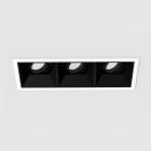 Planlicht - diva S square encastré 1x3 lin. blanc 207x78mm LED HO 4000K 3x13,5W 3x989lm 42°