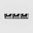 Planlicht - diva S square encastré 1x3 lin. blanc 207x78mm LED HO 4000K 3x13,5W 3x989lm 42°