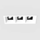 Planlicht - diva S square encastré 1x3 lin. blanc 207x78mm LED HO 3000K 3x13,5W 3x915lm 42°