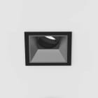 Planlicht - diva S square encastré noir 78x78mm LED HO 3000K 1x13,5W 1x822lm 24° CRI90