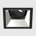 Planlicht - diva M square encastré noir 107x107mm LED HO 3000K 1x21W 1x1953lm 42° DALI CRI90