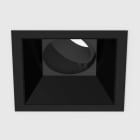 Planlicht - diva M square encastré noir 107x107mm LED LO 4000K 1x15W 1x1498lm 42° CRI90