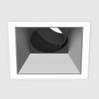 Planlicht - diva M square encastré blanc 107x107mm LED HO 4000K 1x21W 1x2098lm 42° CRI90