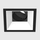 Planlicht - diva M square encastré noir 107x107mm LED LO 4000K 1x15W 1x1490lm 27° CRI90