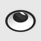 Planlicht - diva M round encastré noir 110mm LED HO 3000K 1x21W 1x1967lm 27° DALI CRI90