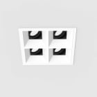 Planlicht - diva S square encastré 2x2 blanc 142x142mm LED HO 3000K 4x13,5W 4x870lm 50° CRI9