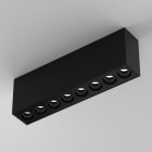 Planlicht - anto+ en saillie noir 247x44 LED MO 3000K 14W 967lm 15° DALI CRI90 8 spots