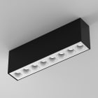Planlicht - anto+ en saillie noir asy 247x44 LED MO 3000K 14W 886lm DALI CRI90 8 spots