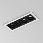 Planlicht - anto+ encastré frame blanc 136x56 LED HO 3000K 10.5W 446lm 45° DALI CRI90 4 spot