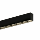 Planlicht - quadro en saillie noir grille 1404x50 LED HO 3000K 47W 3440lm CRI90