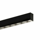 Planlicht - quadro en saillie noir grille 1404x50 LED HO 4000K 47W 4615lm CRI90
