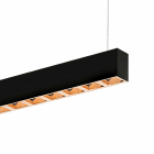 Planlicht - quadro suspension di-id noir 3364x50 LED LO 3000K 61W 8090lm DALI