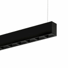Planlicht - quadro suspension di/id noir grille 1404x50 LED HO 4000K 56W 4524lm CRI90