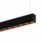 Planlicht - quadro suspension di-id noir 2804x50 LED LO 3000K 52W 4522lm DALI